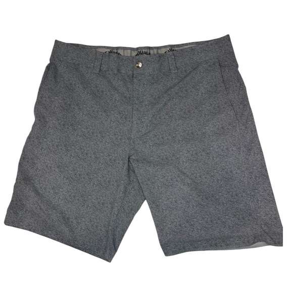 Callaway Other - Callaway Men's Golf Shorts Heathered Gray Performance Stretch Flat Front Size 38